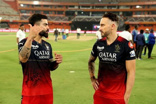 Kohli (left) and Faf's (right) opening partnership is one of the best in the league.