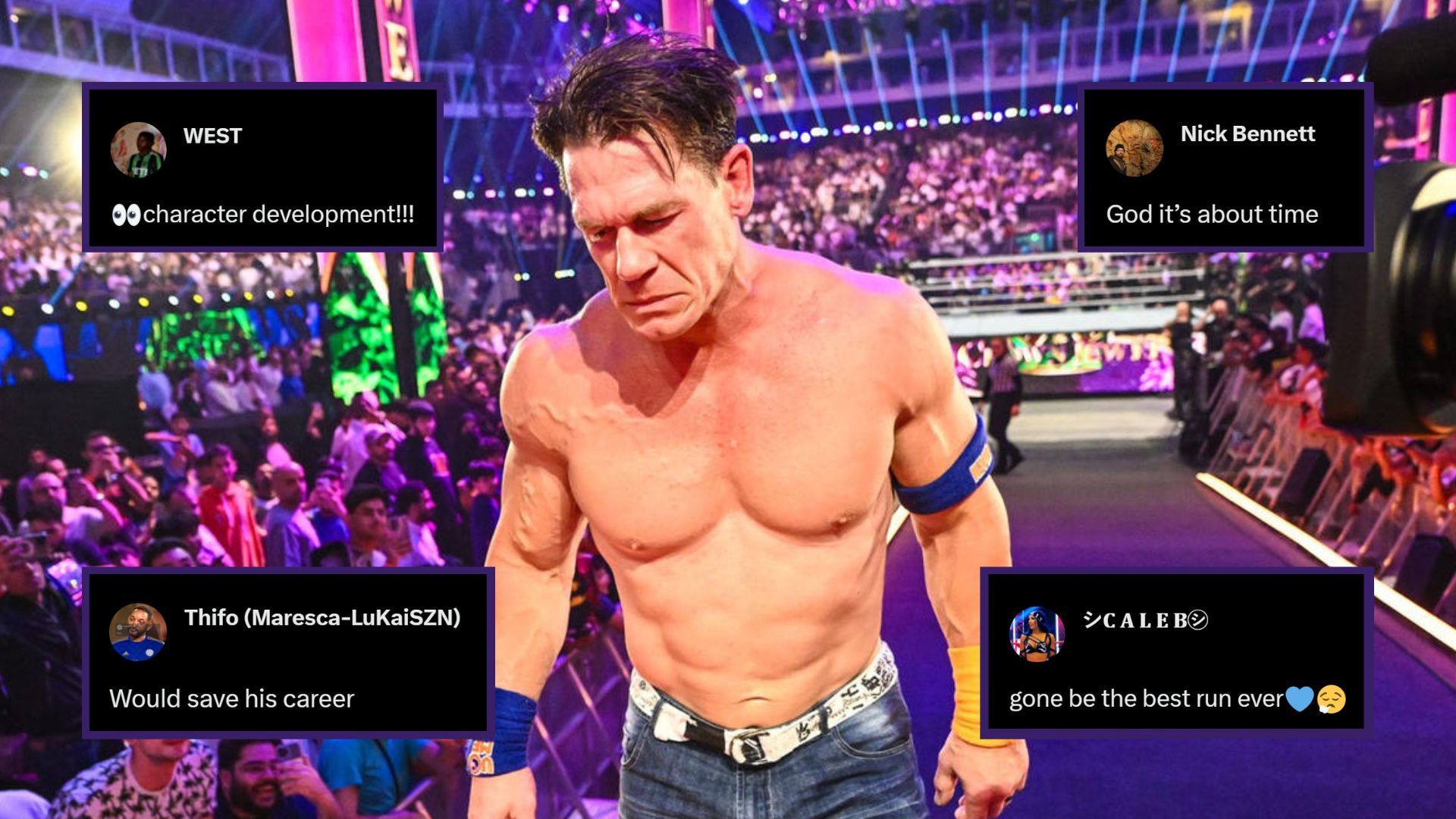 John Cena at WWE Crown Jewel 2023!