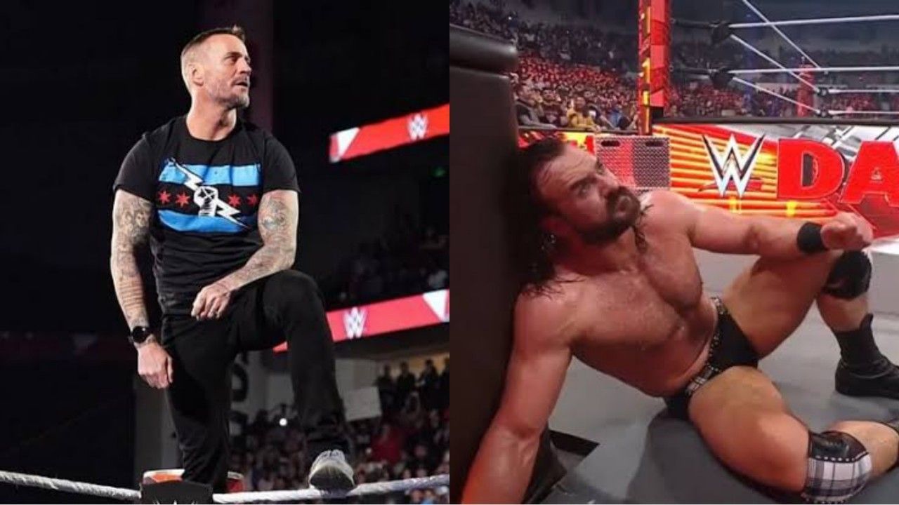 WWE सुपरस्टार्स सीएम पंक और ड्रू मैकइंटायर 