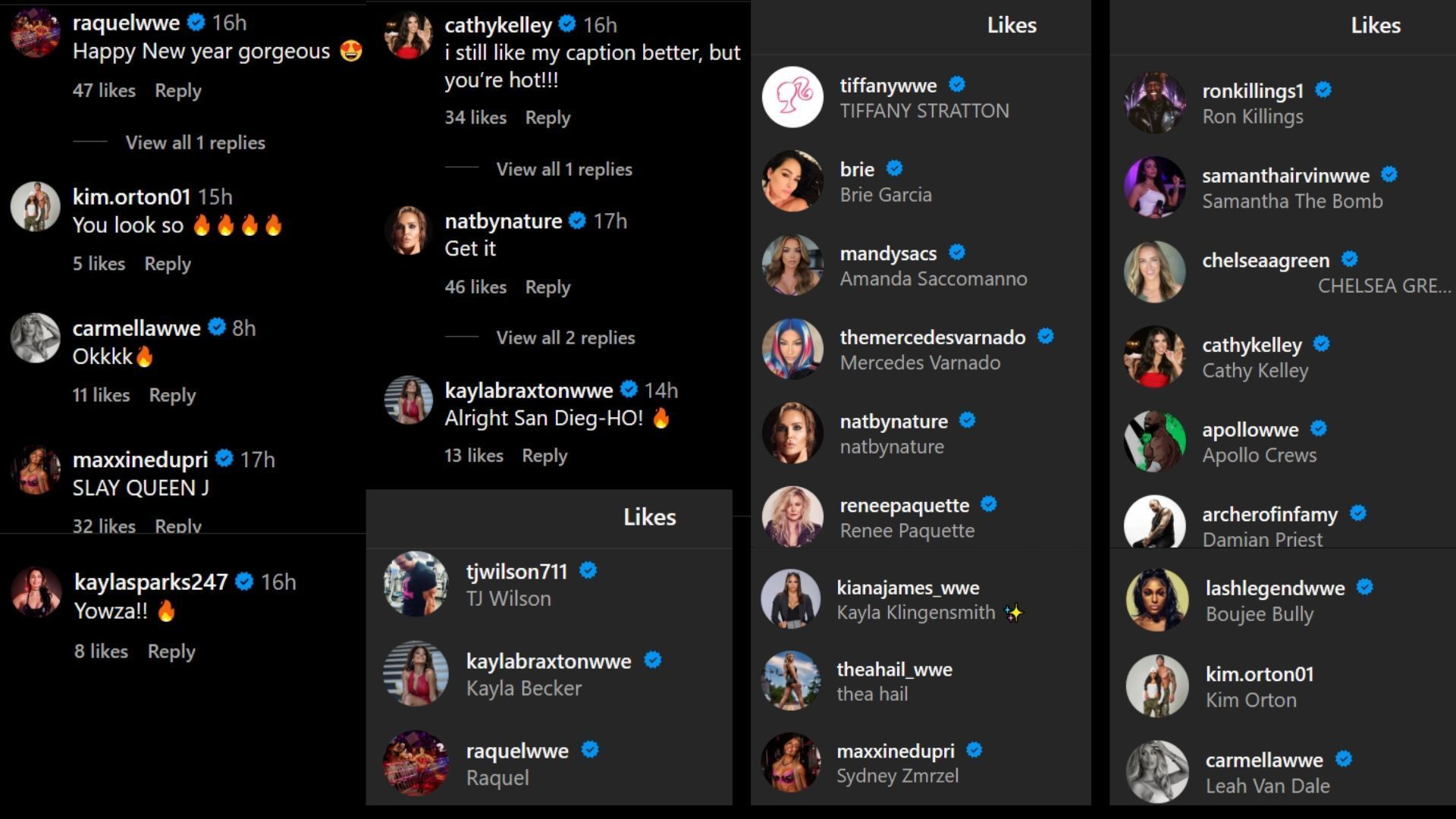 Reactions to Nia Jax&#039;s Instagram post