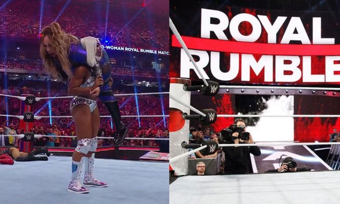 WWE Royal Rumble में पूर्व AEW Superstar ने किया धमाकेदार डेब्यू, 123 किलो की रेसलर को एलिमिनेट करके चौंकाया