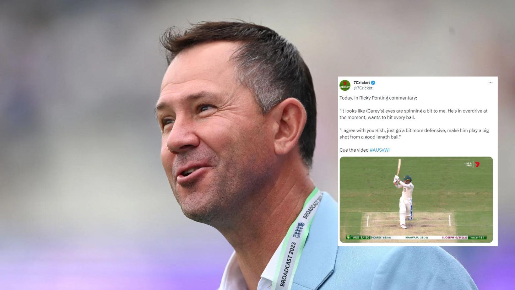 Ricky Ponting accurately foresaw Alex Carey