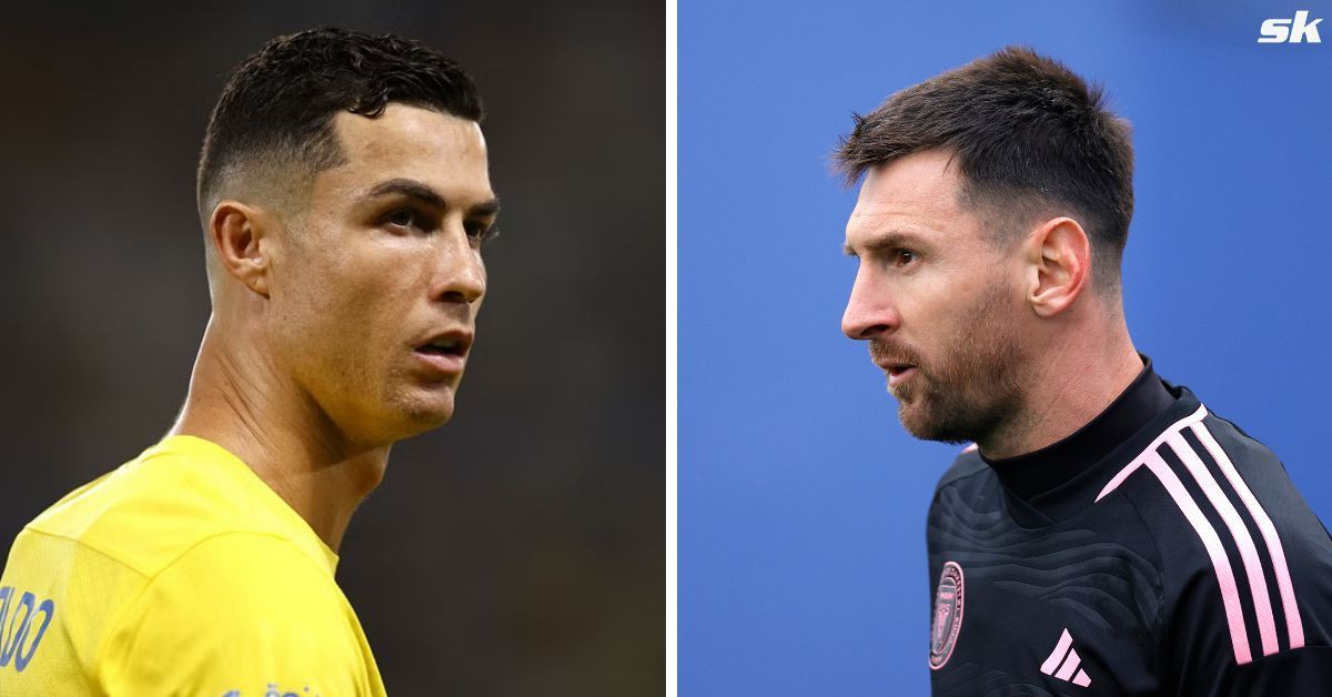 Lionel Messi and Cristiano Ronaldo (via Getty Images)