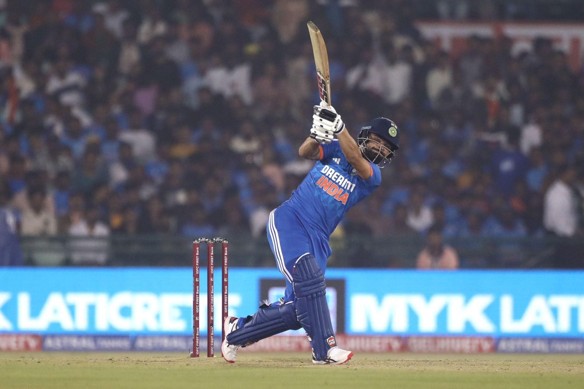 Rinku Singh during India v Australia - T20I Series: Game 4 [Getty Images]