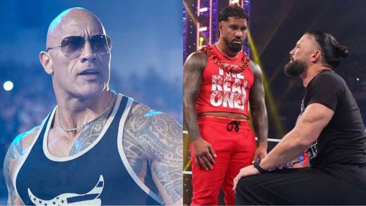 WWE दिग्गज द रॉक, जे उसो और रोमन रेंस 