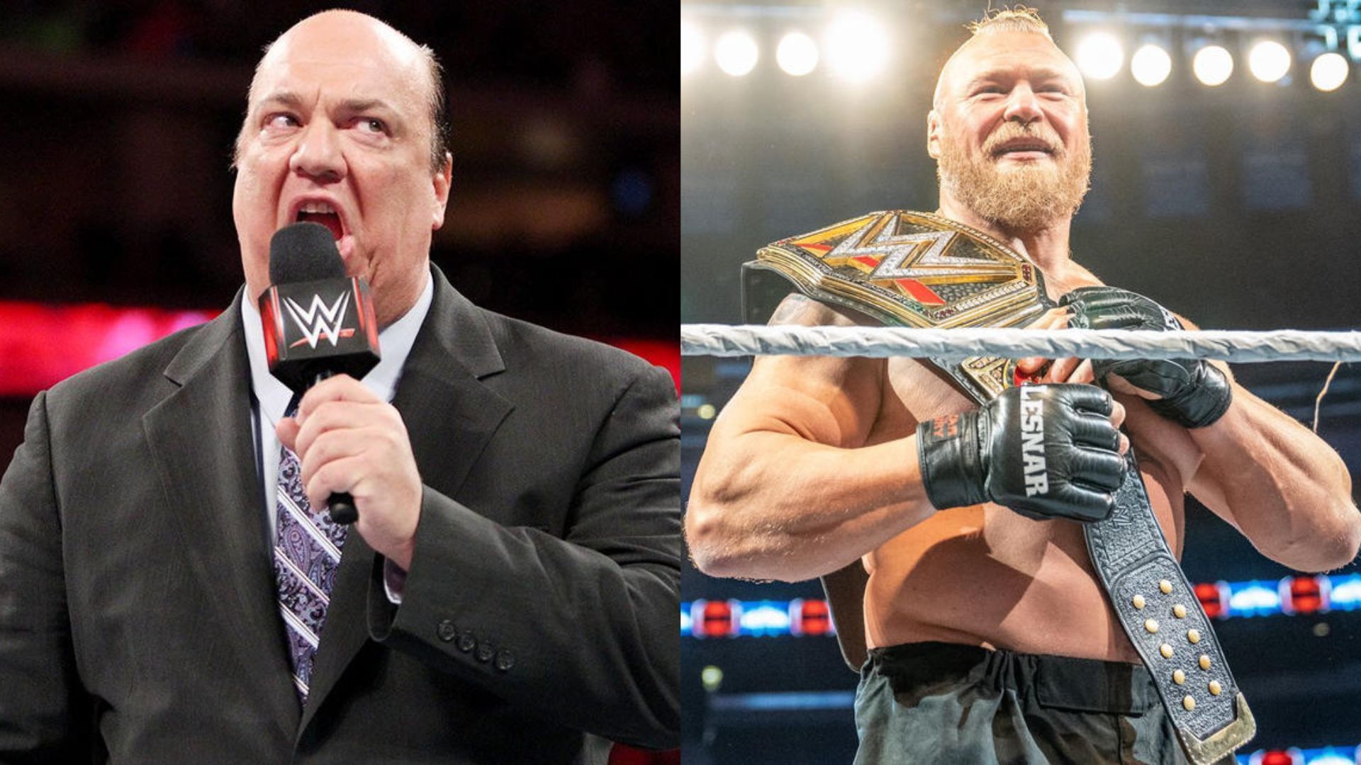 Paul Heyman and Brock Lesnar are former on-screen allies