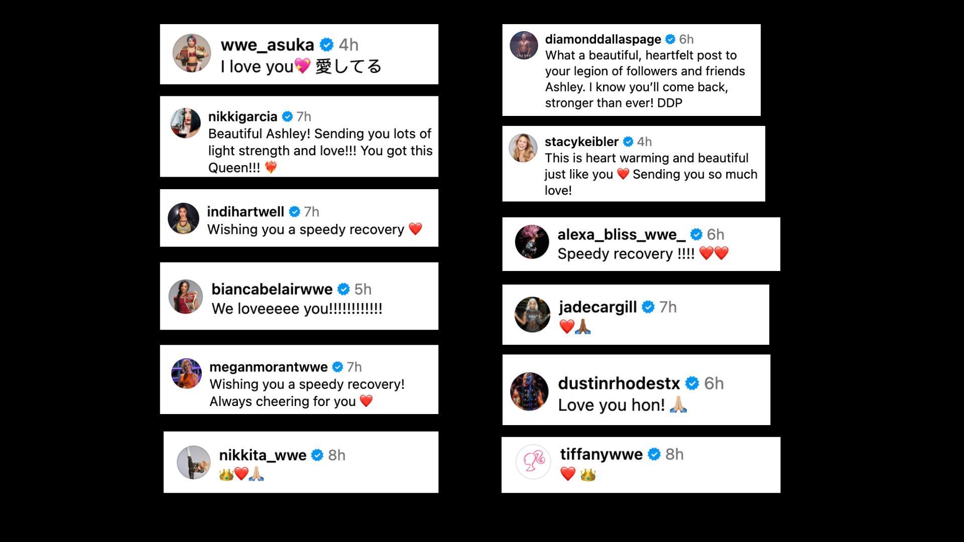 WWE Superstars and former star reacted to Flair&#039;s update.