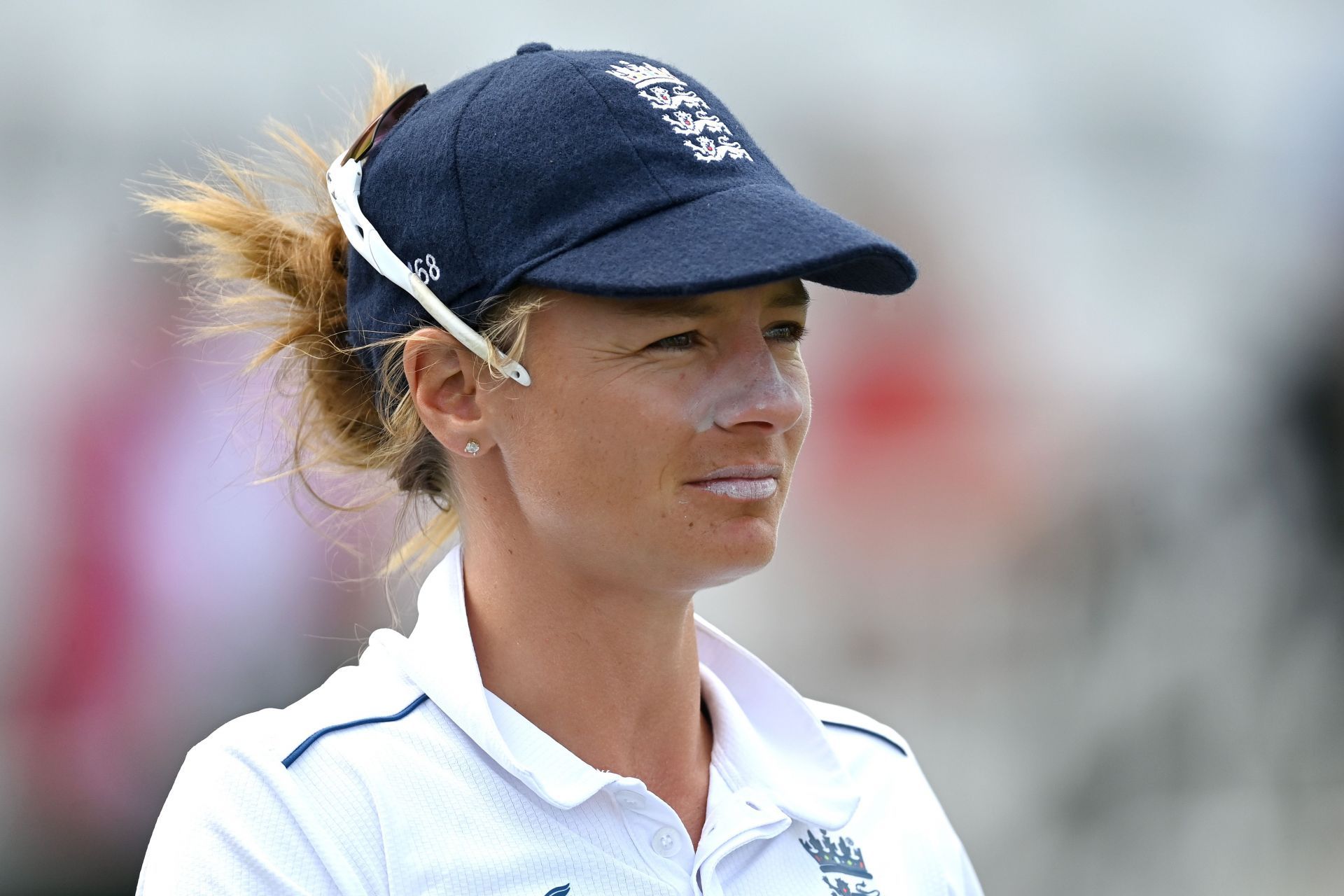 Danni Wyatt looks on: England v Australia - LV= Insurance Women&#039;s Ashes Test Match: Day Two