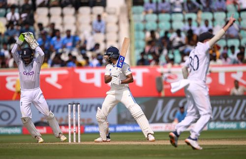 Shreyas Iyer was caught behind off Tom Hartley's bowling. [P/C: Getty]