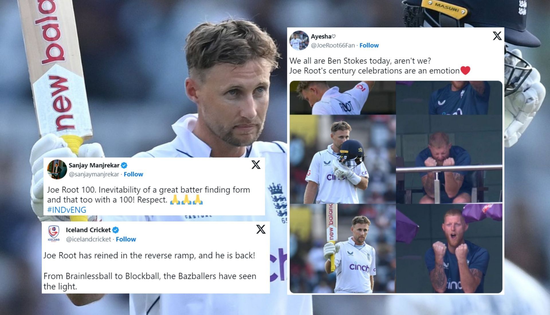 Fans react after Joe Root