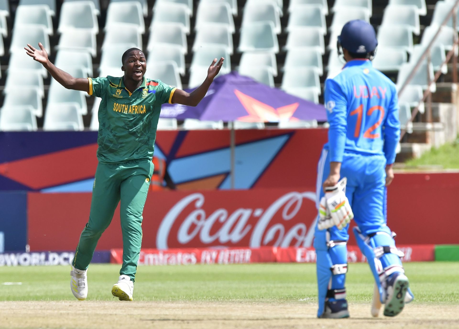 South Africa gave India a tough fight in the U-19 World Cup 2024 semi-final. (Pic: Getty Images)