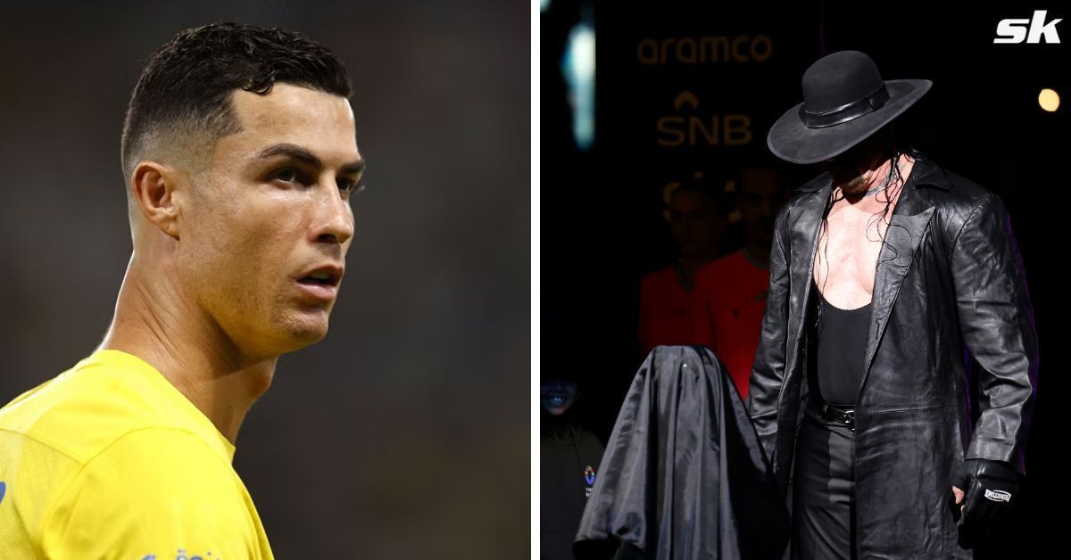 Cristiano Ronaldo was amused to witness the Undertaker introduce the trophy for his match