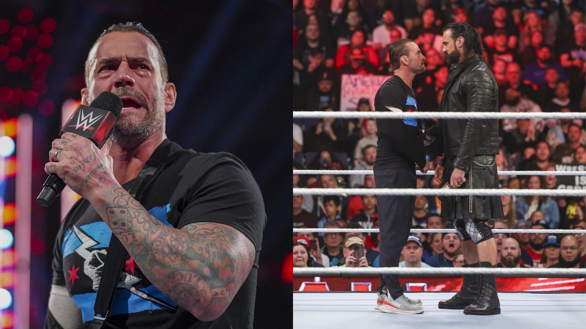 CM Punk and Drew McIntyre came face-to-face on RAW