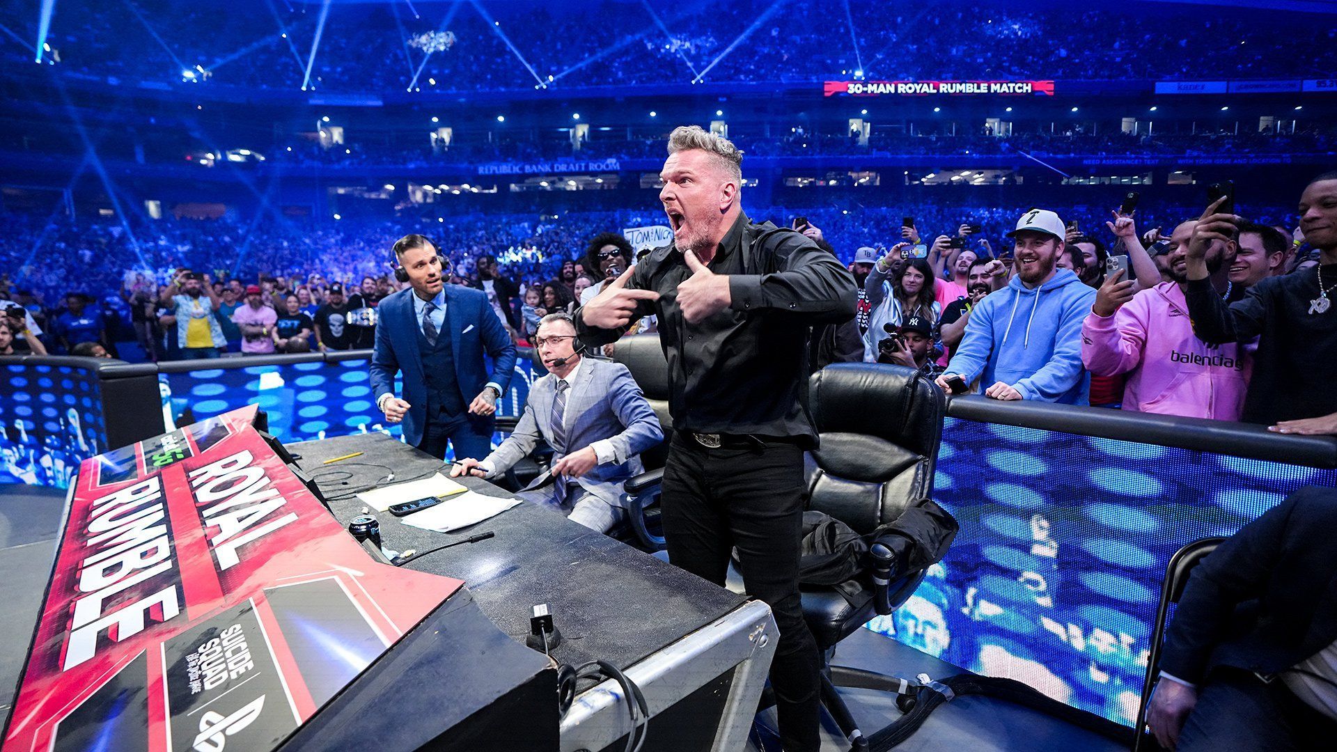 Pat McAfee at the 37th annual WWE Royal Rumble