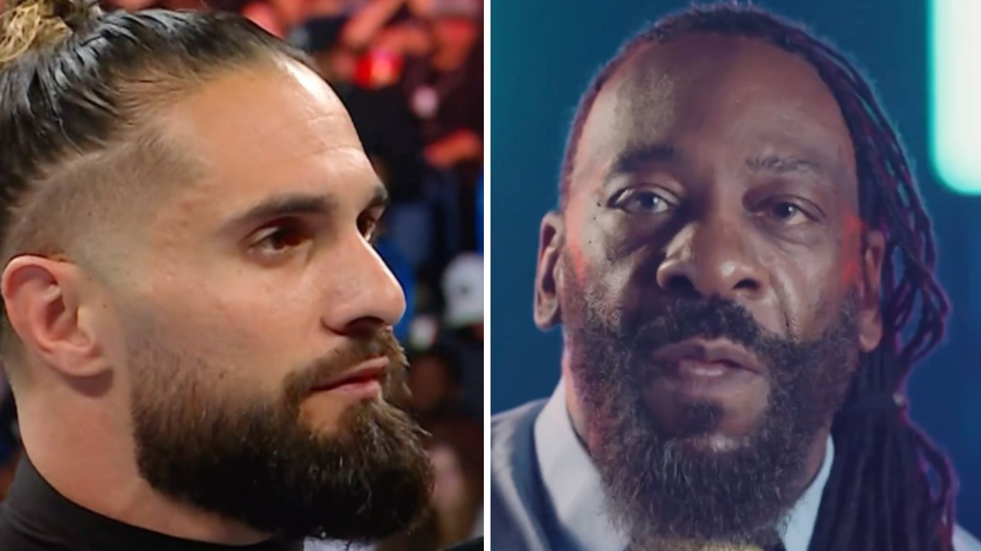 Seth Rollins on the left and Booker T on the right [Image credits: stars