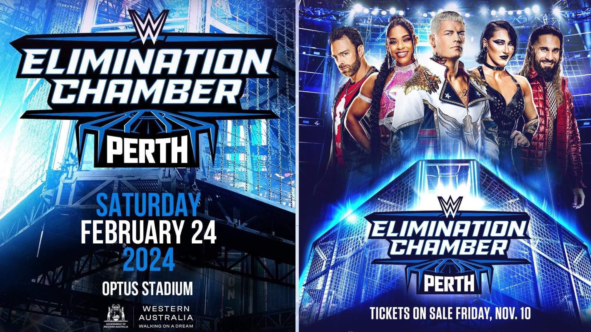 Elimination Chamber goes down at the Optus Stadium.