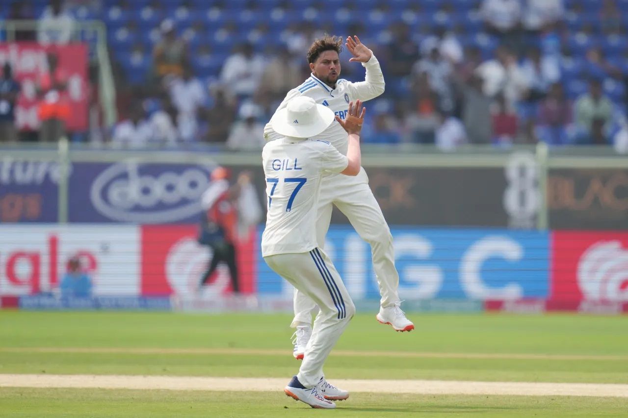 Kuldeep Yadav picked up three wickets in England