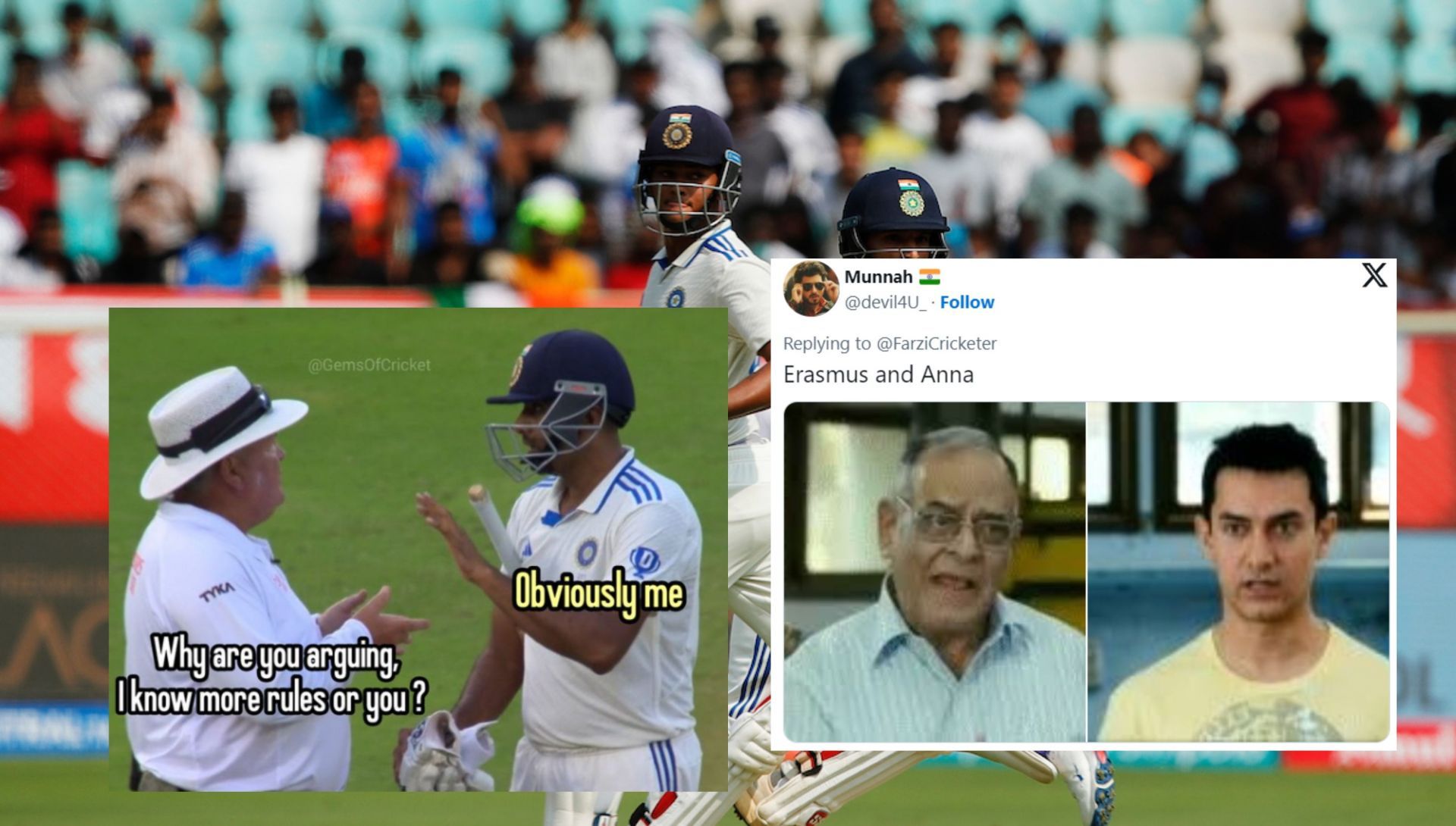 Fans react after Ashwin