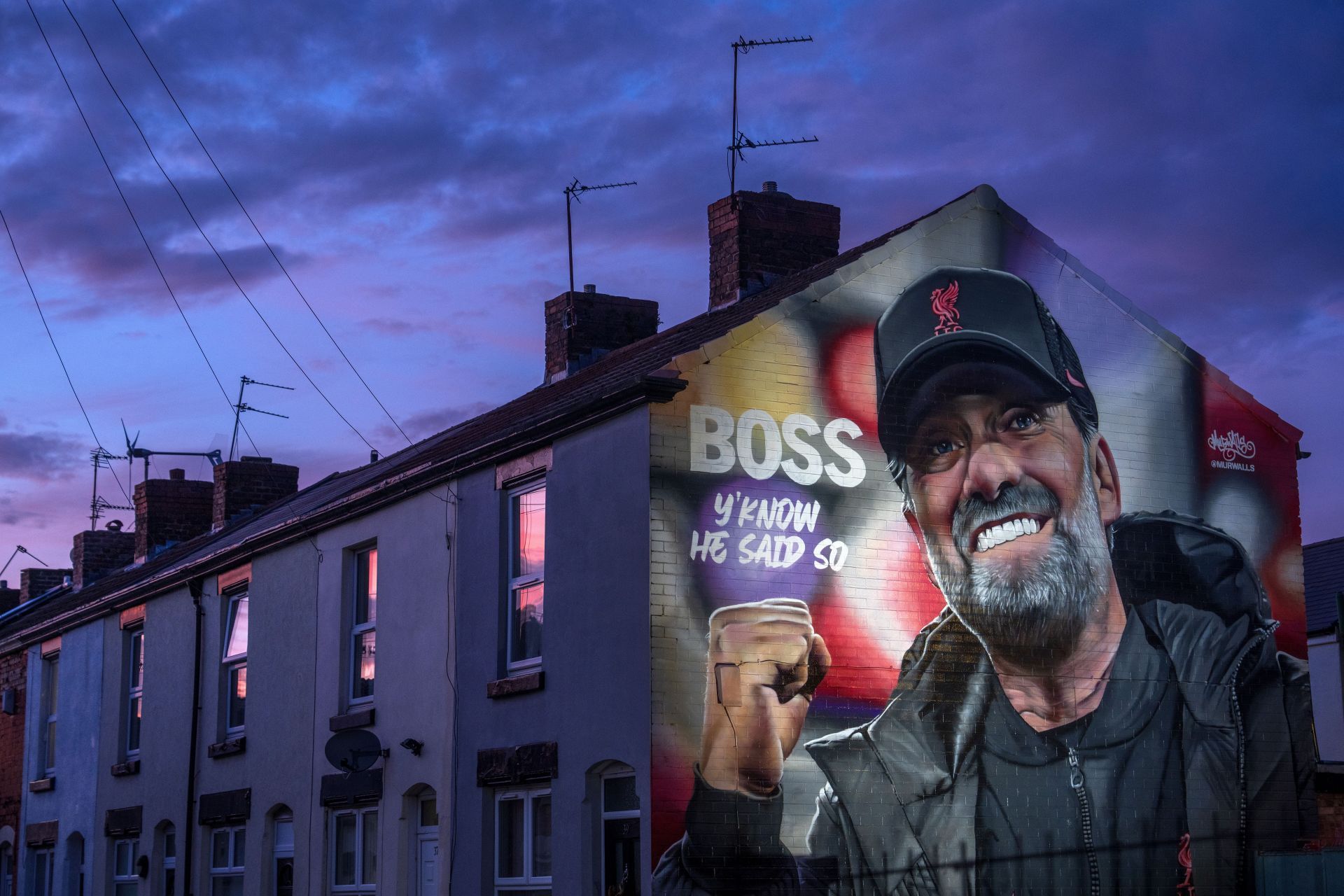 Jurgen Klopp Mural In Liverpool