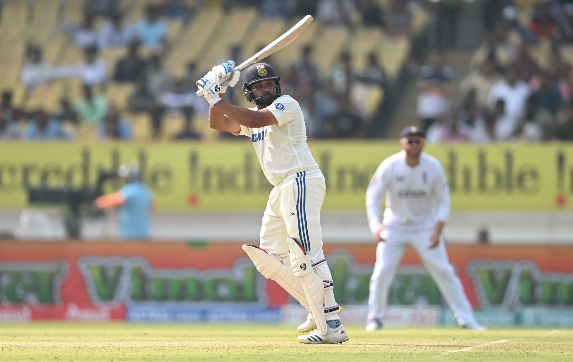 Rohit Sharma got back among the runs: India v England - 3rd Test Match: Day One