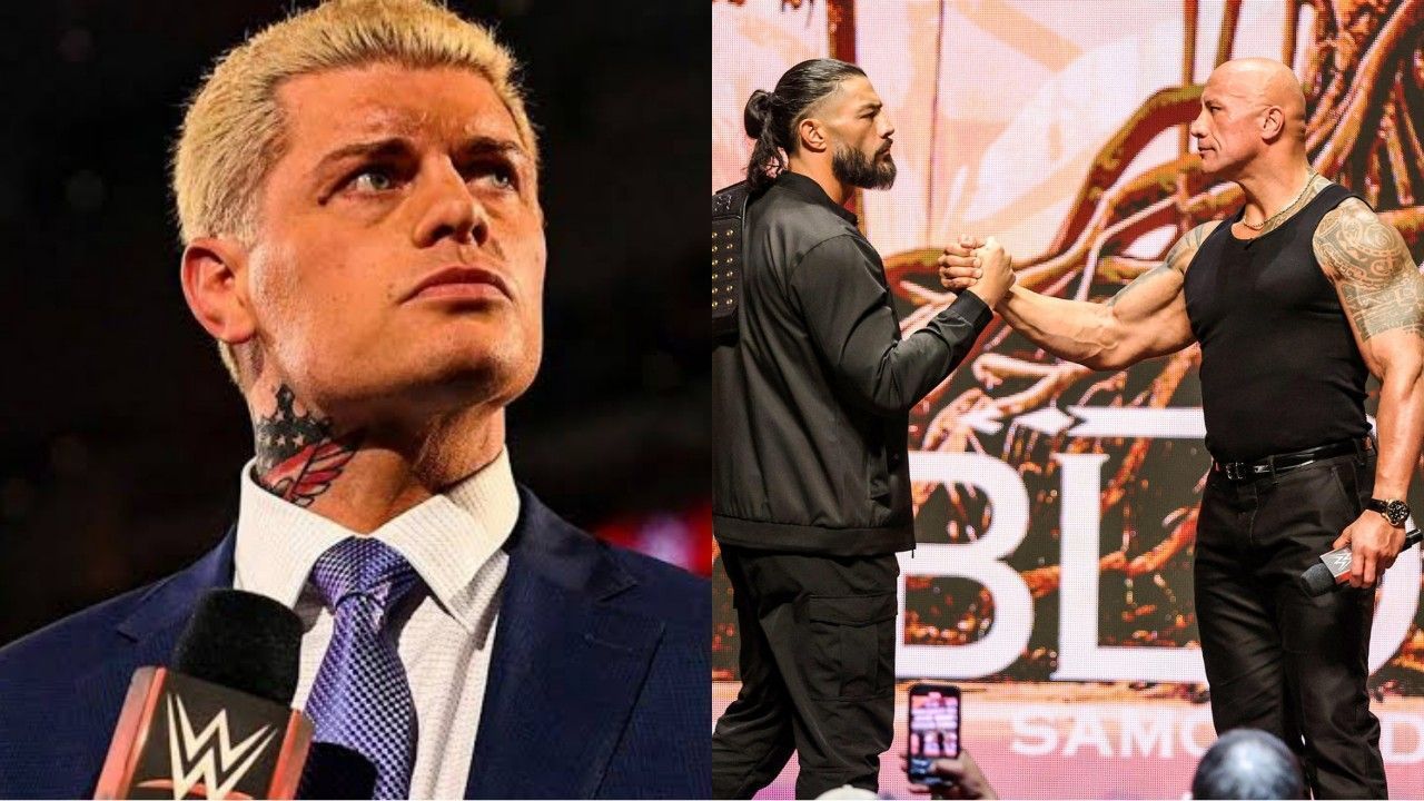 WWE सुपरस्टार्स कोडी रोड्स, रोमन रेंस और द रॉक 