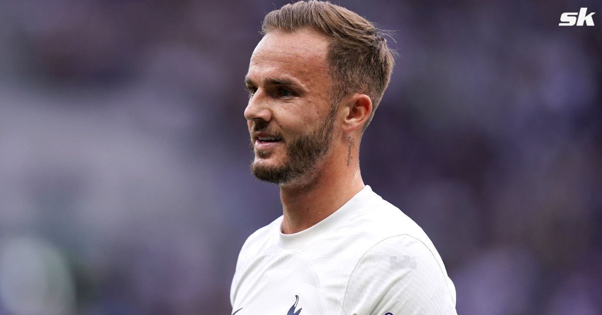 James Maddison in action for Tottenham Hotspur