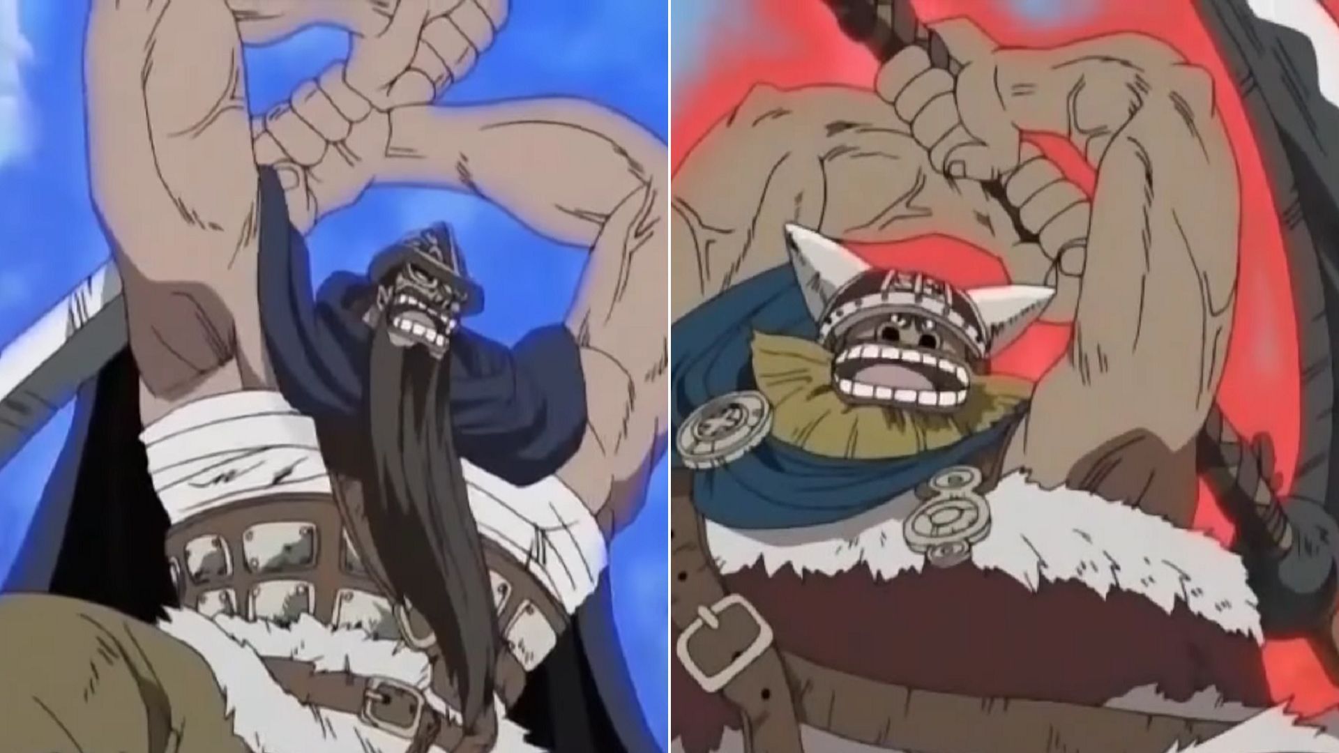 Dorry and Brogy performing Hakoku as seen in the One Piece anime (Image via Toei Animation)