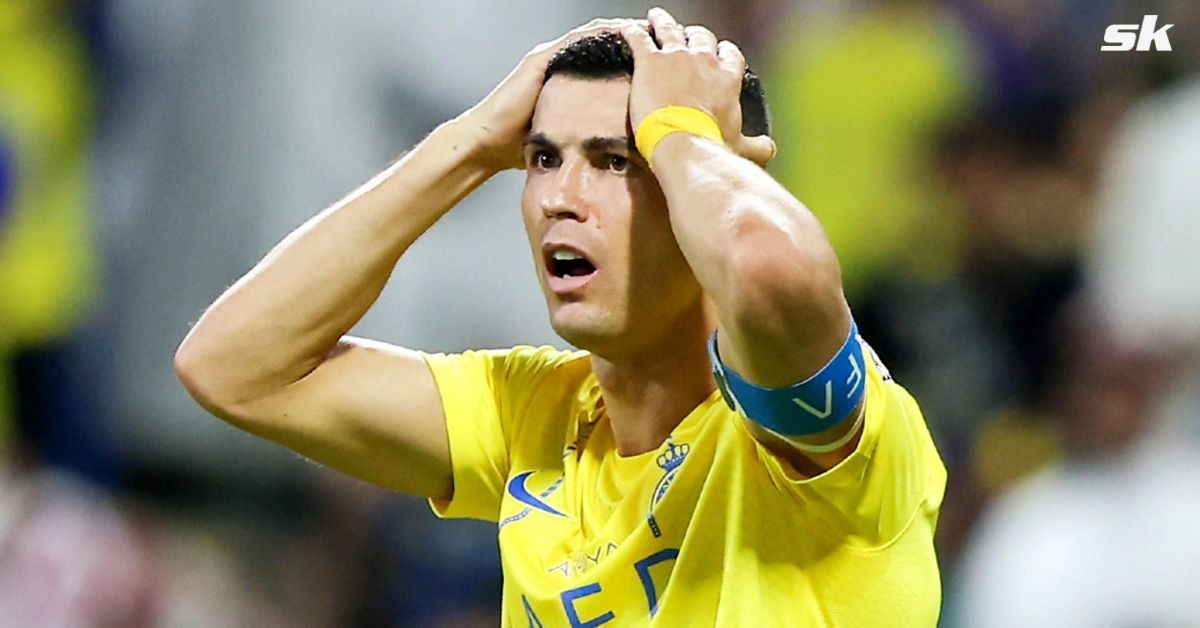 Al-Nassr captain Cristiano Ronaldo looks on.