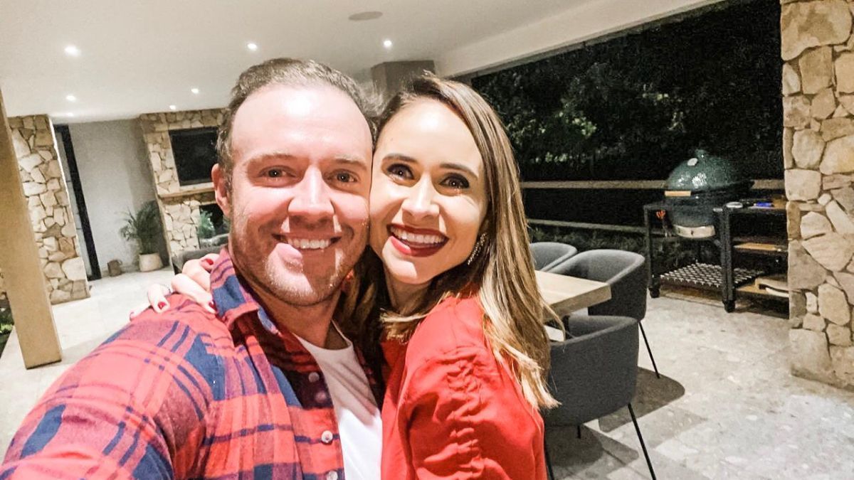 Ab de Villiers and his wife 