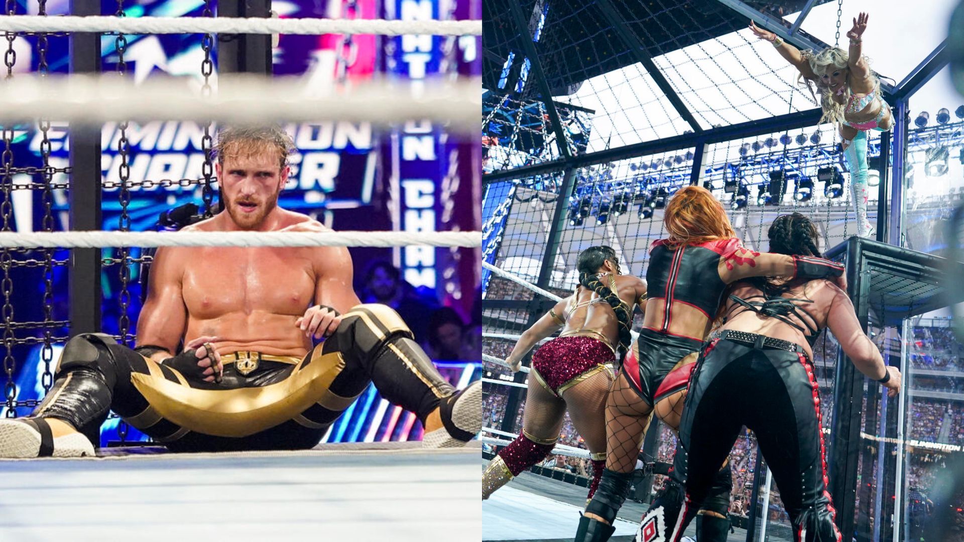 wwe elimination chamber 2024 shocking moments