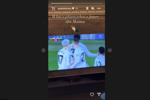 Ander Herrera's Instagram story