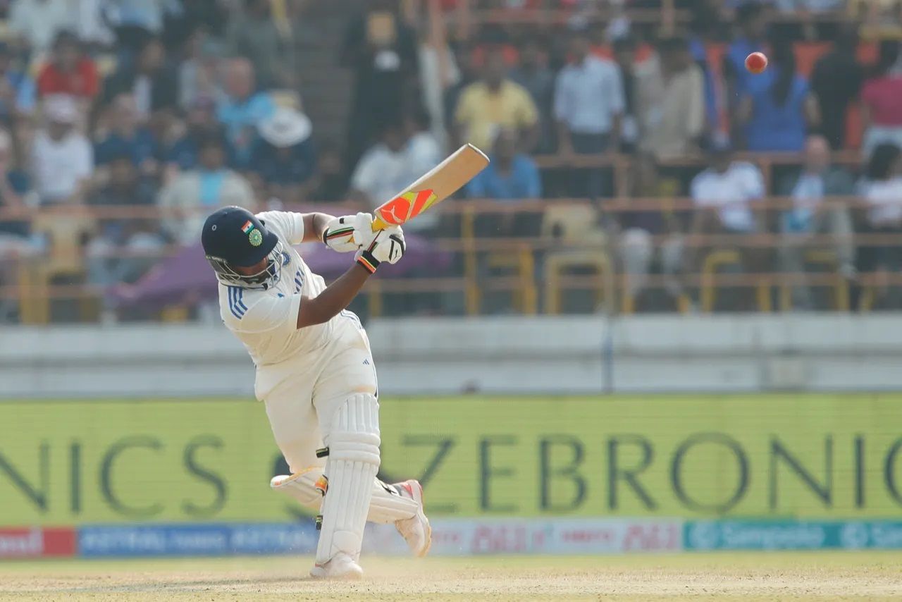 Sarfaraz Khan scored an aggressive half-century on his Test debut. [P/C: BCCI]