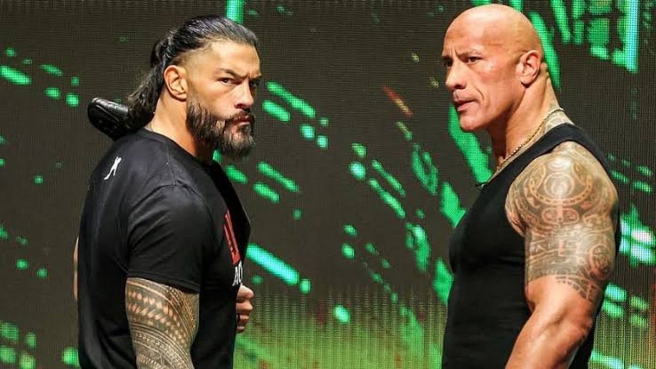 WWE सुपरस्टार्स रोमन रेंस और द रॉक 