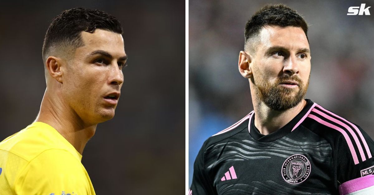 Cristiano Ronaldo (left) and Lionel Messi