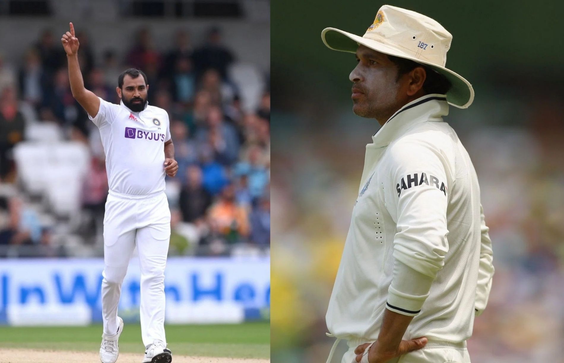 Mohammed Shami (left) and Sachin Tendulkar (Pics: Getty Images)