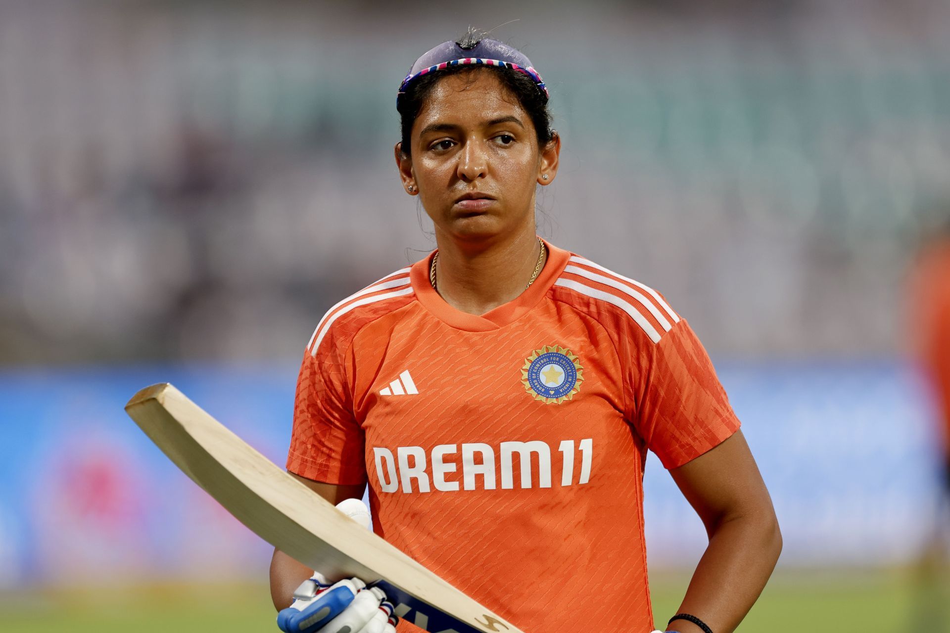 Harmanpreet Kaur in action: India v Australia - Women&#039;s T20: Game 2