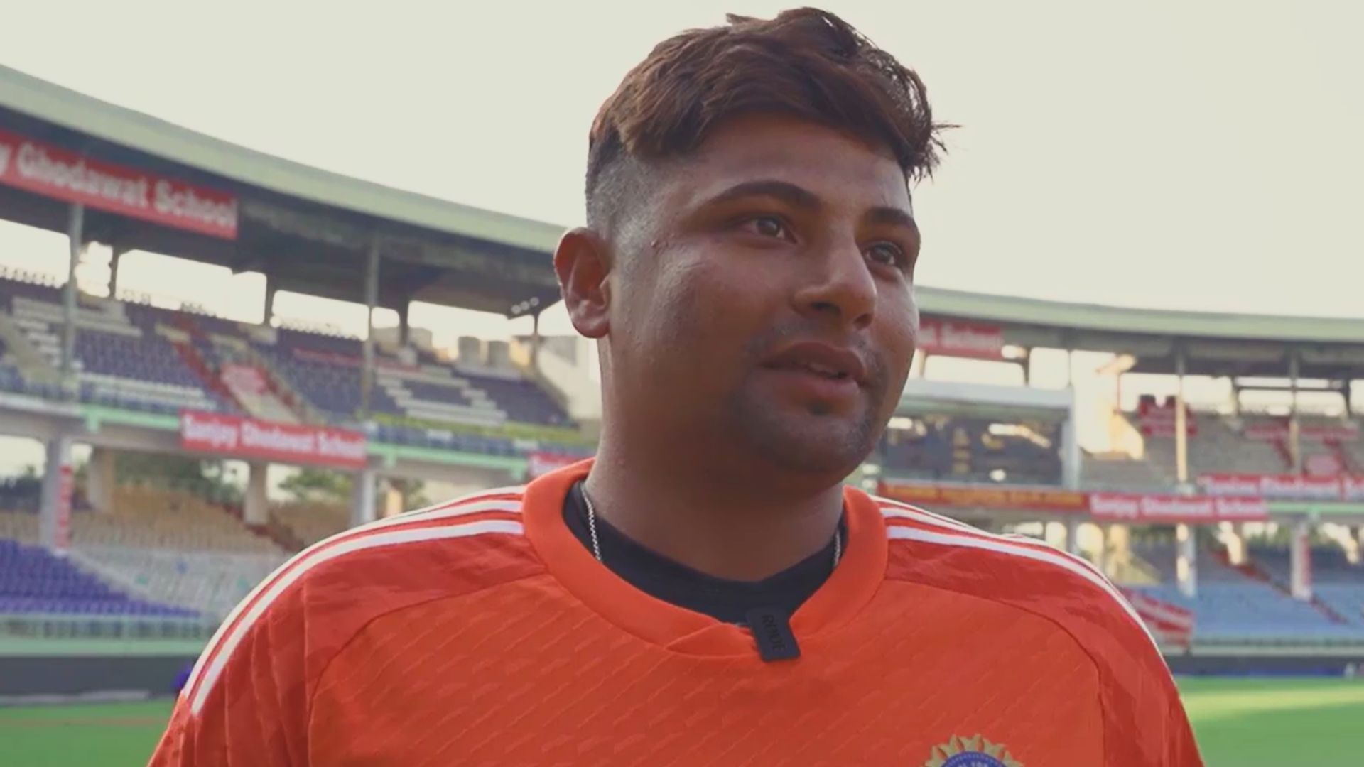 Sarfaraz Khan in conversation in a BCCI video