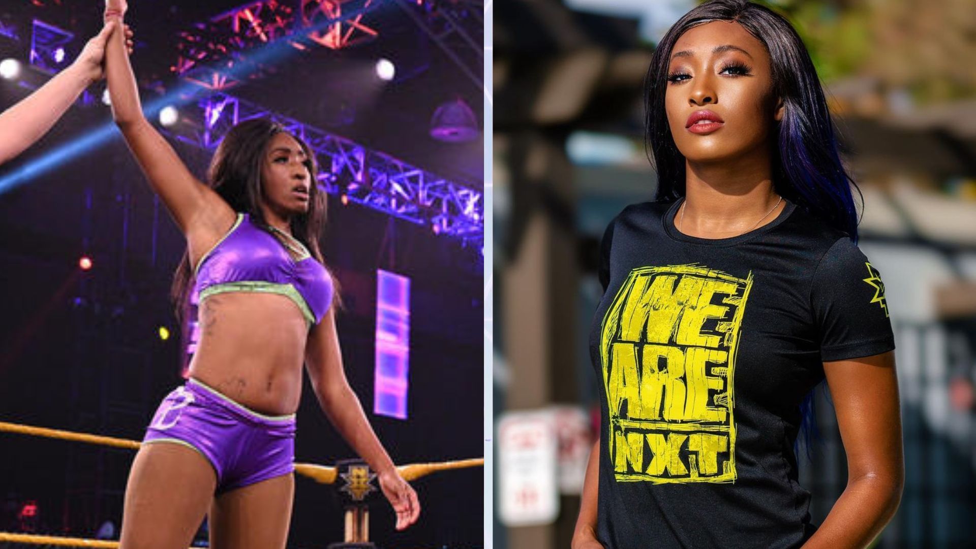 Amari Miller made her WWE debut in 2021.