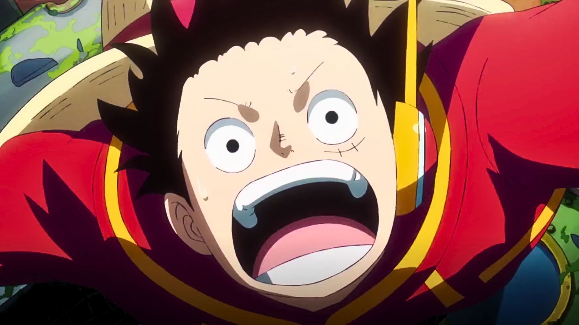 Luffy as seen in the One Piece episode 1095 (Image via Toei)