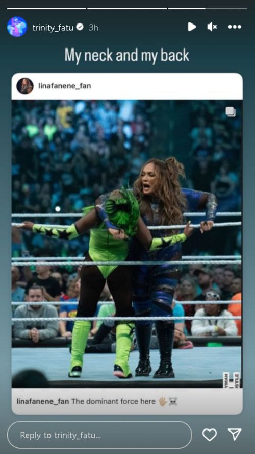 A screengrab of Naomi's Instagram story.