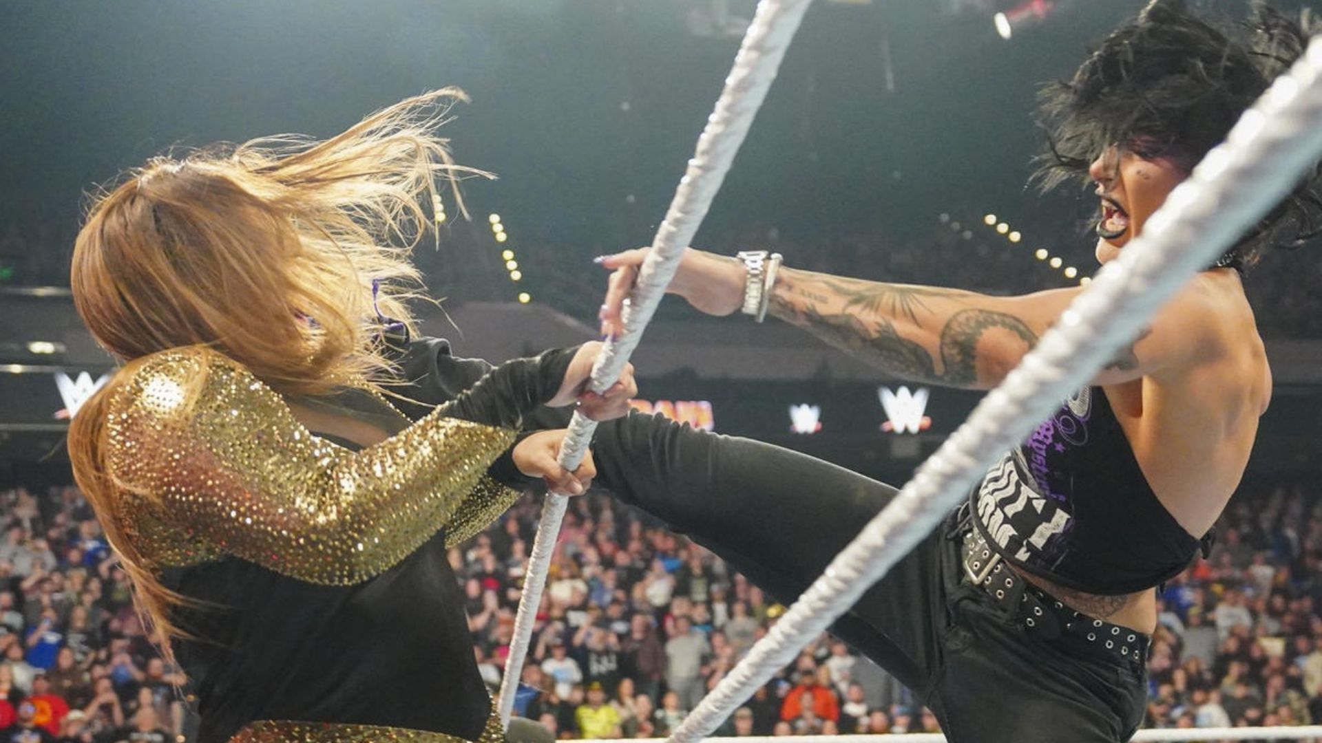 Rhea Ripley got physical with Nia Jax this week on RAW