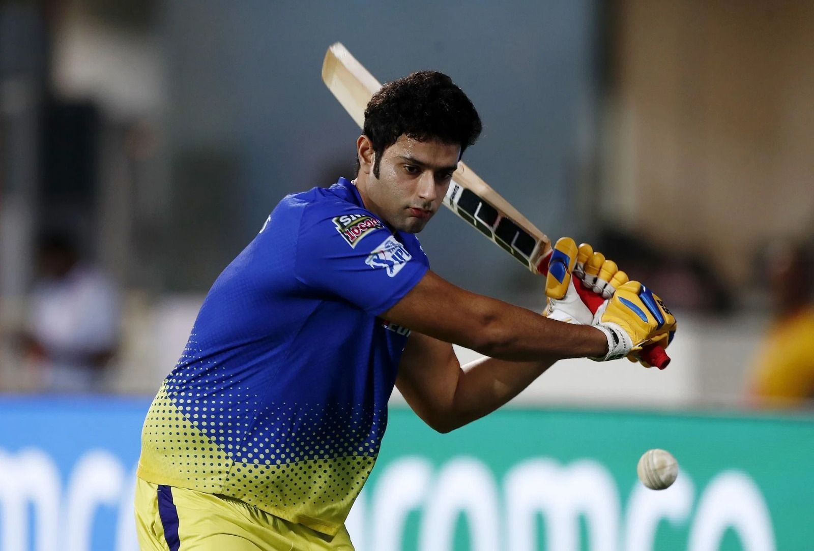 Shivam Dube of Chennai Super Kings in action 