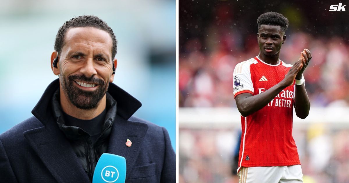 Rio Ferdinand engages with Arsenal fans regarding Bukayo Saka on a plane