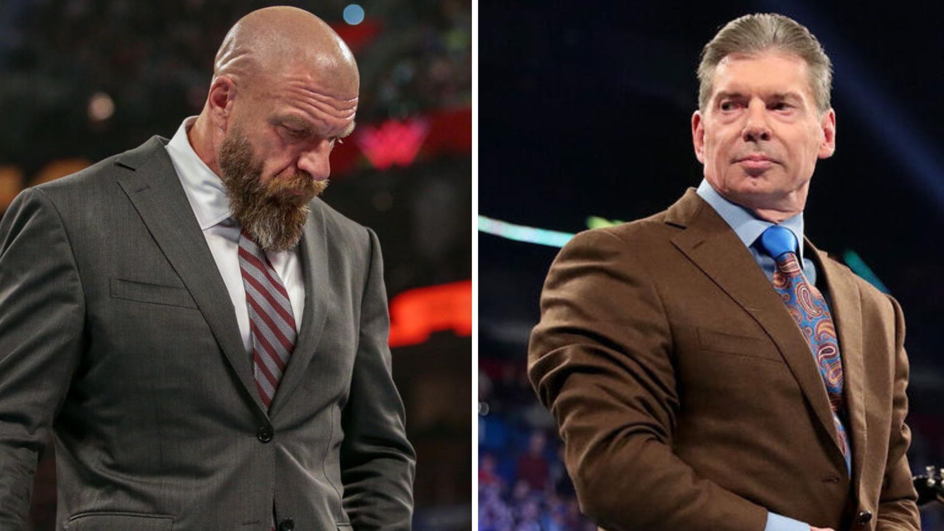 Triple H on the left and Vince McMahon on the right [Image credits: wwe.com]