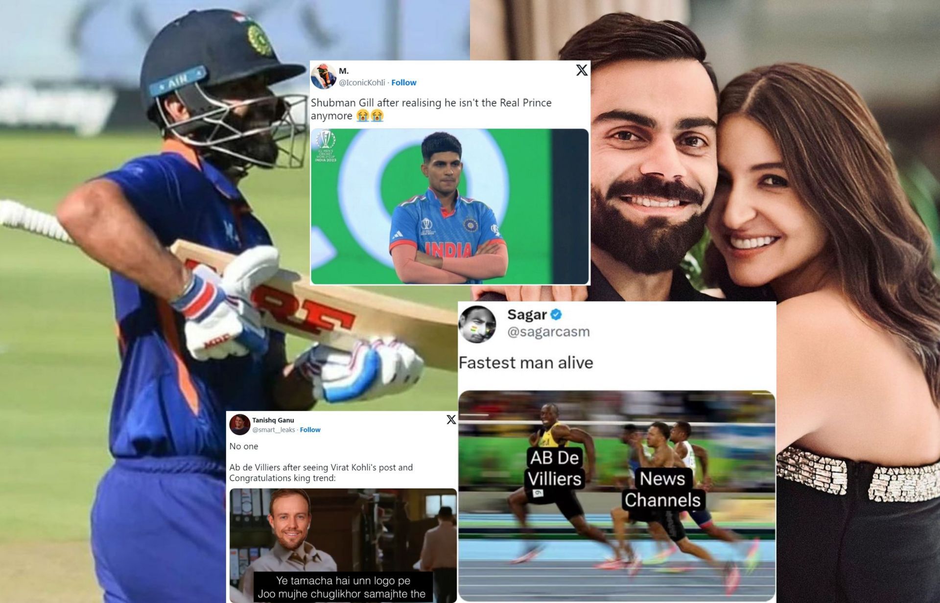 Fans react as Virat Kohli announces birth of his son Akaay. 