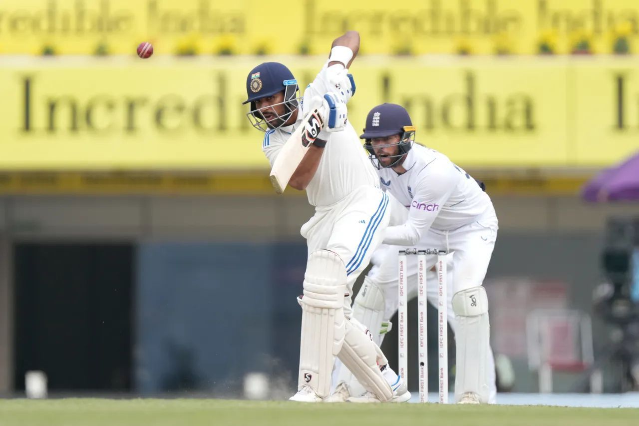 ध्रुव जुरेल बल्लेबाजी के दौरान (Photo Credit - BCCI)