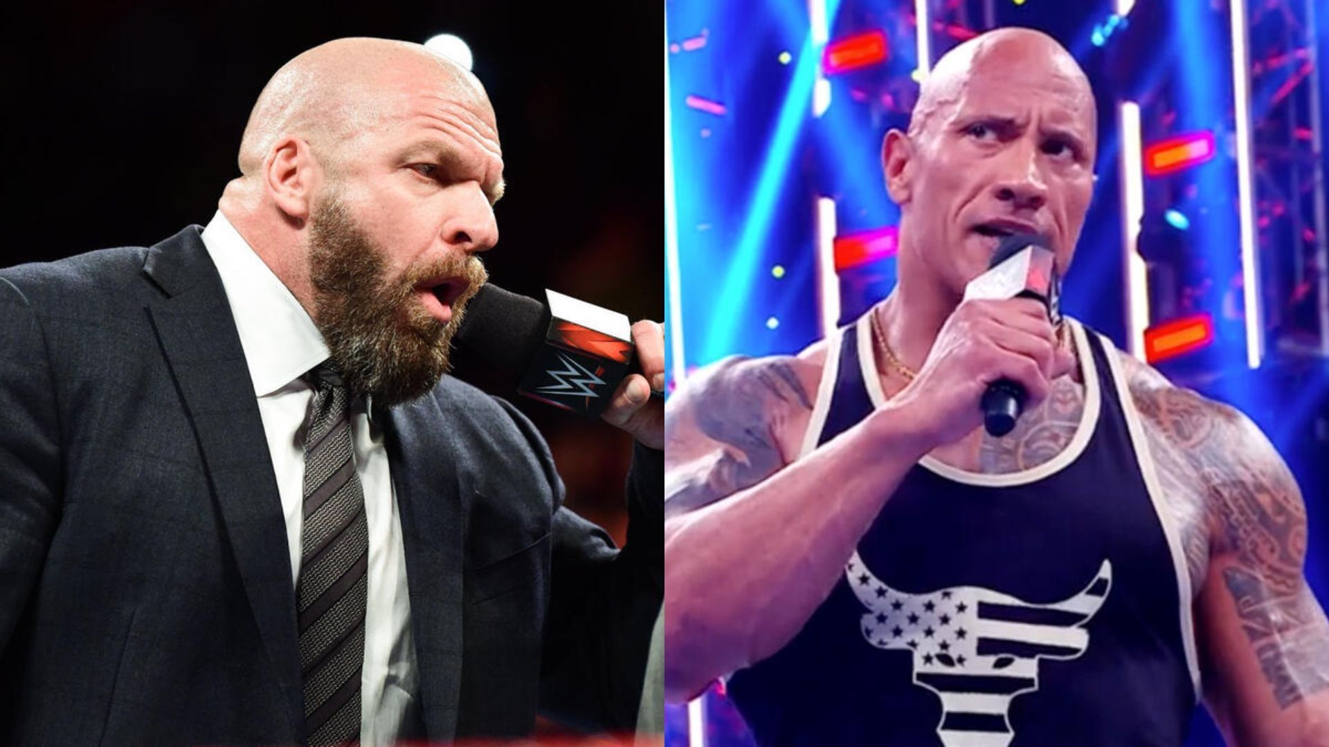 Triple H and The Rock are at odds.