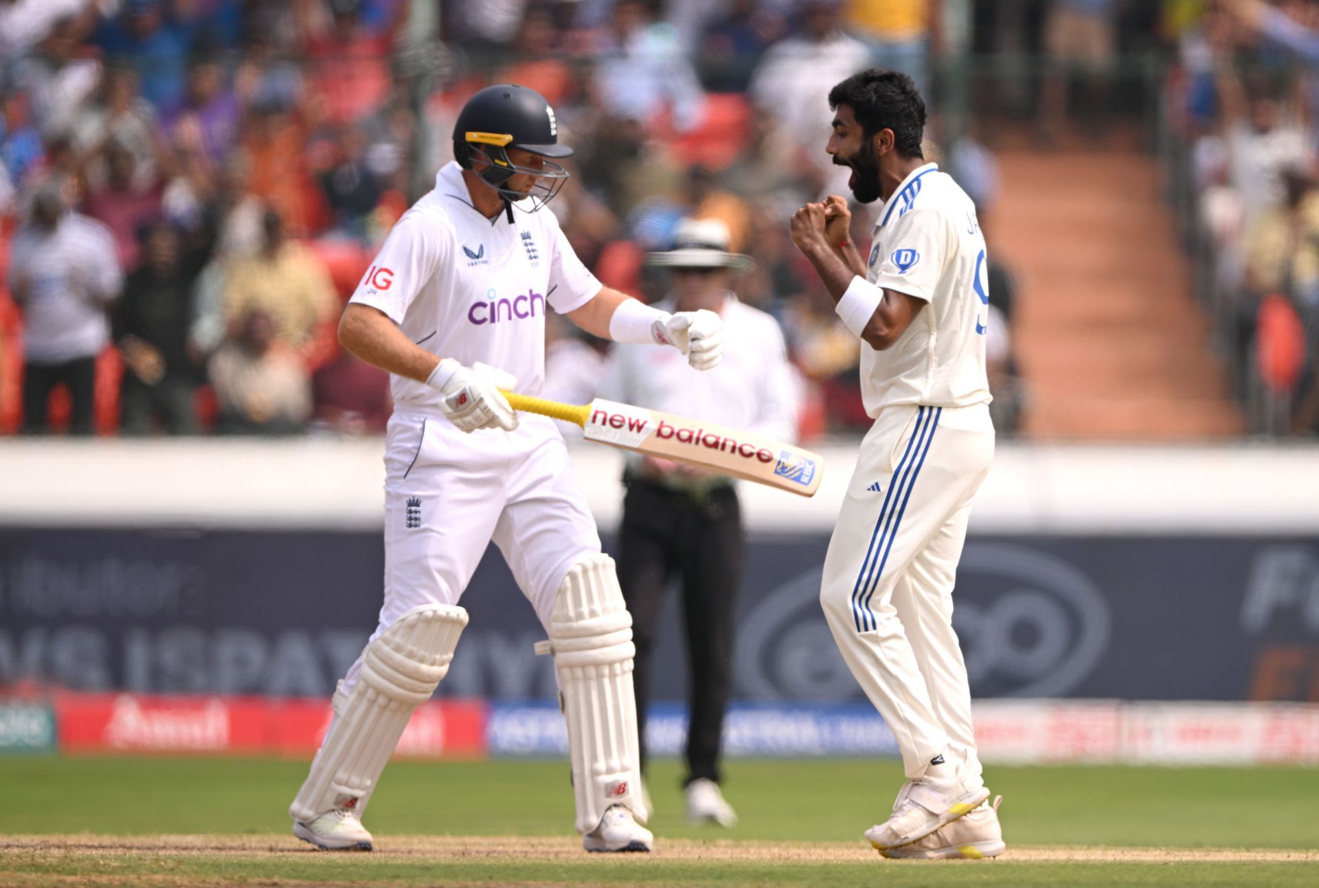 Jasprit Bumrah has dismissed Joe Root thrice in five innings in the ongoing series. [P/C: Getty]