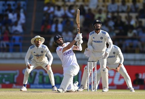 Mark Wood was England's top run-scorer in their second innings. [P/C: Getty]