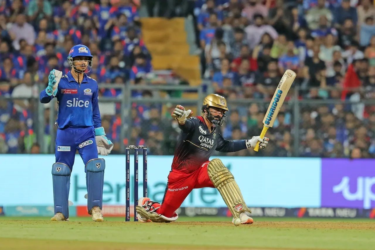 Dinesh Karthik aggregated 140 runs at an average of 11.67 in 13 innings in IPL 2023. [P/C: iplt20.com]